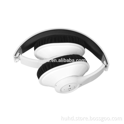 Wireless bluetooth stereo headset with mic foldable headband easy carry for travelling